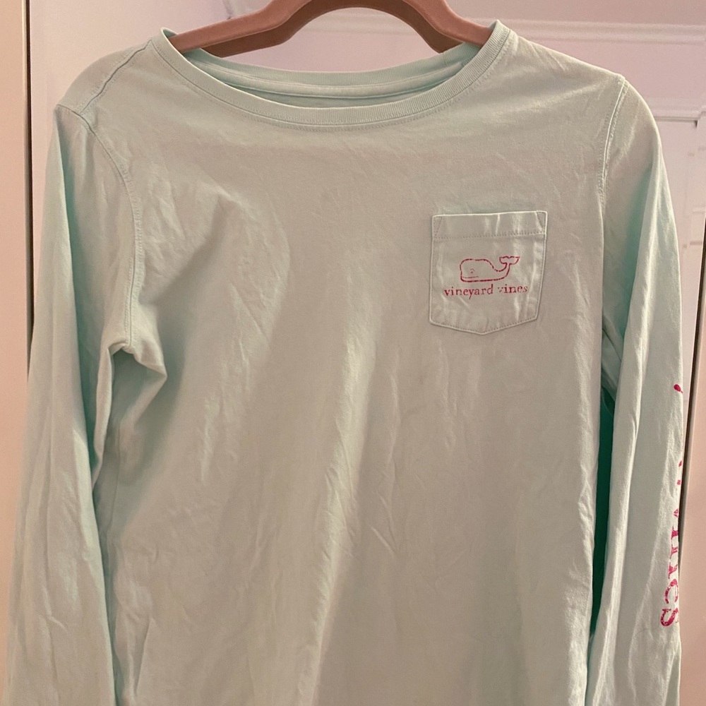 Mint Vineyard Vines Pocket Tee